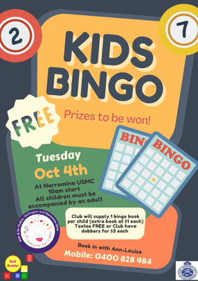 Kids Bingo - Narromine