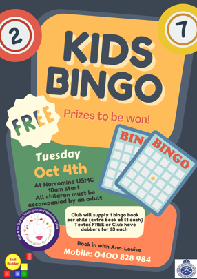 Kids Bingo - Narromine 